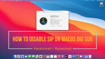 How to Disable SIP (System Integrity Protection) on macOS Big Sur | Hackintosh | Ryzentosh