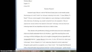 summary response screen cast 1