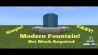 Minecraft Modern Fountain Easy...