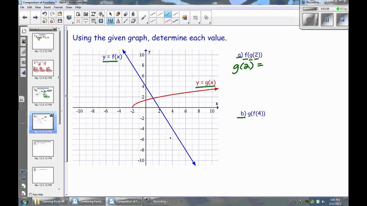 LG04 Lesson 3b Evaluating a Composition of Functions using
