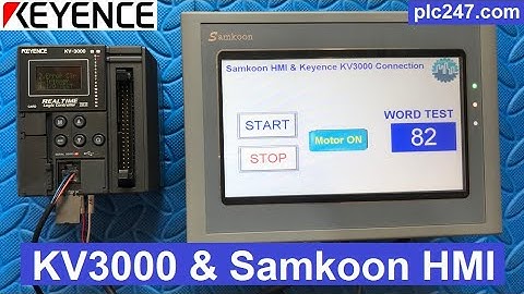 Keyence KV3000 & Samkoon HMI "RS232 Connection" Tutorial