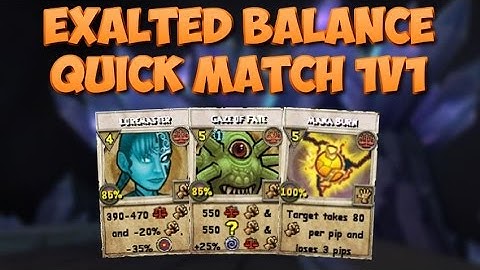 Wizard101: Exalted Balance Quick Match 1v1 (#17) -Battle of the Bros-