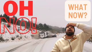 Rv Destroyed, This is so scary to watch 🙈 ( RV LIFE) RV CRASHES AND DISASTERS, WARNING ⚠️ SNOW CRASH