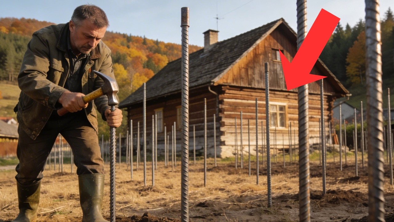 WBIIŁ METALOWE PRĘTY WOKÓŁ CAŁEGO DOMU — MÓWILI, ŻE OSZALAŁ. Gdy zrozumieli dlaczego, było za późno