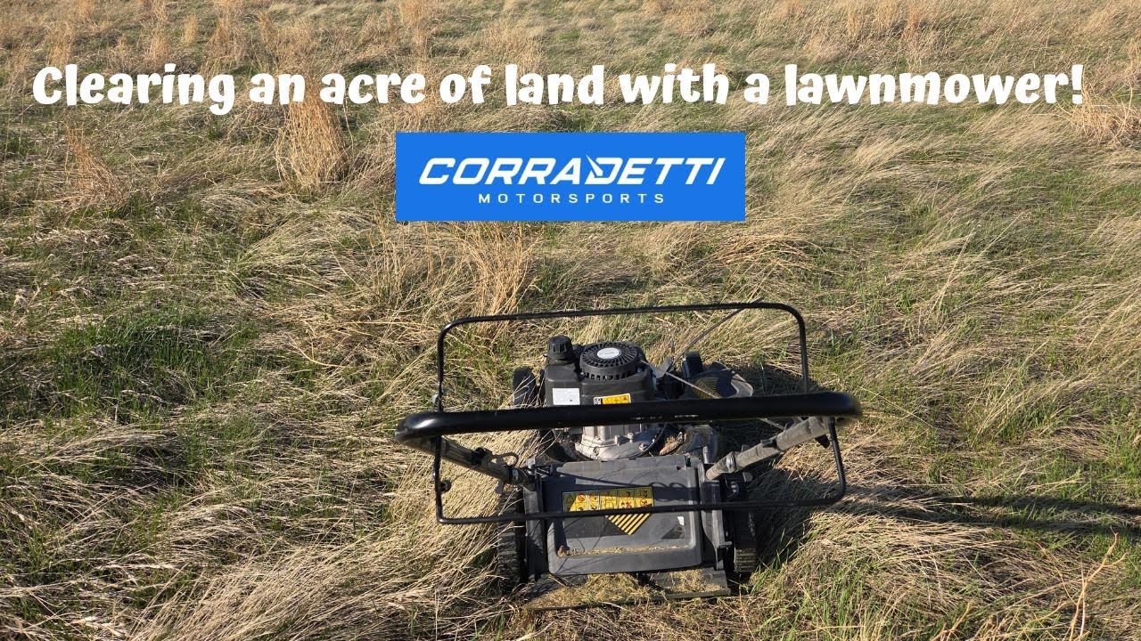 Cutting an acre of land with a Lawnmower!