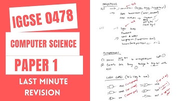 IGCSE Computer Science 0478 Paper 1 last minute revision