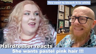 She Wants Pink Hair?! Hairdresser Reacts to EPIC Hair Fails!