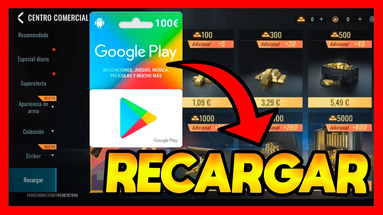 ✅COMO RECARGAR EN BLOOD STRIKE CON TARJETA DE GOOGLE PLAY