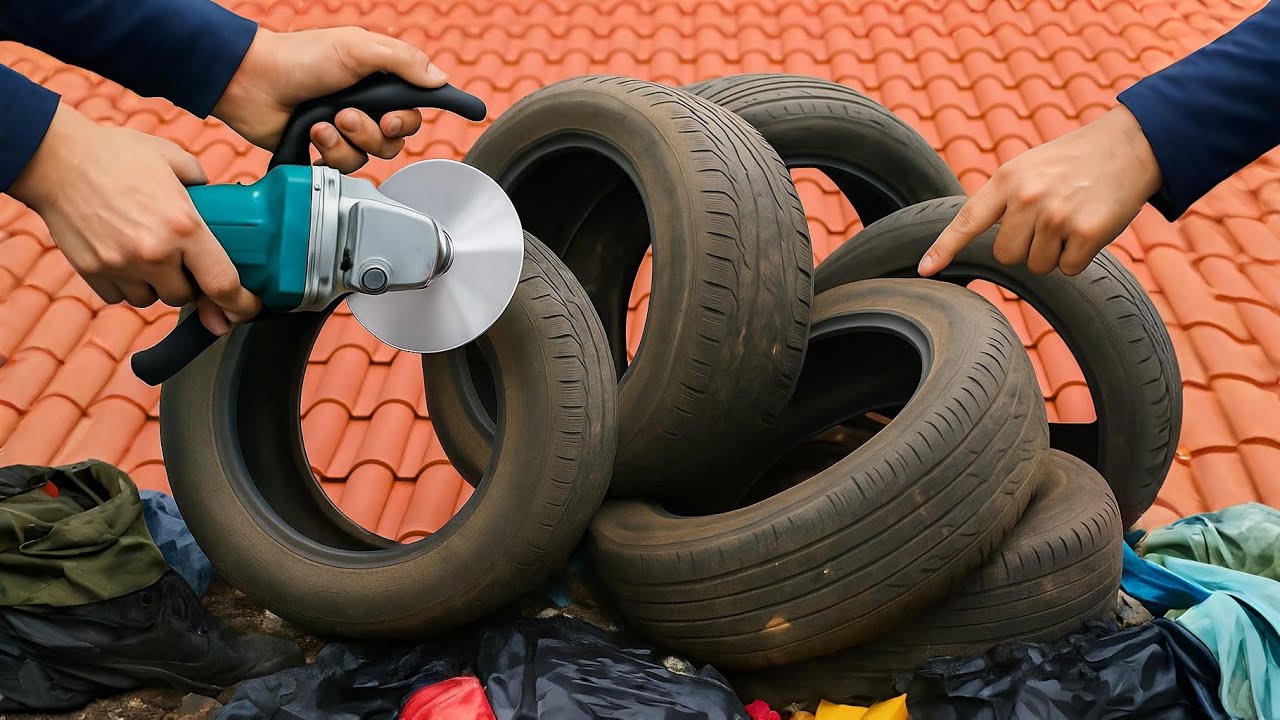 A Very Old Plumber Didn't Do This! I Made A Crazy Toilet From An Old Tire And Raised Fish In It