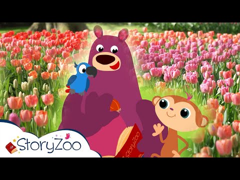 StoryZoo Abenteuer im Blumenpark 💐 | Tulpen 🌷 | Lehrvideos für Kinder | #storyzoo