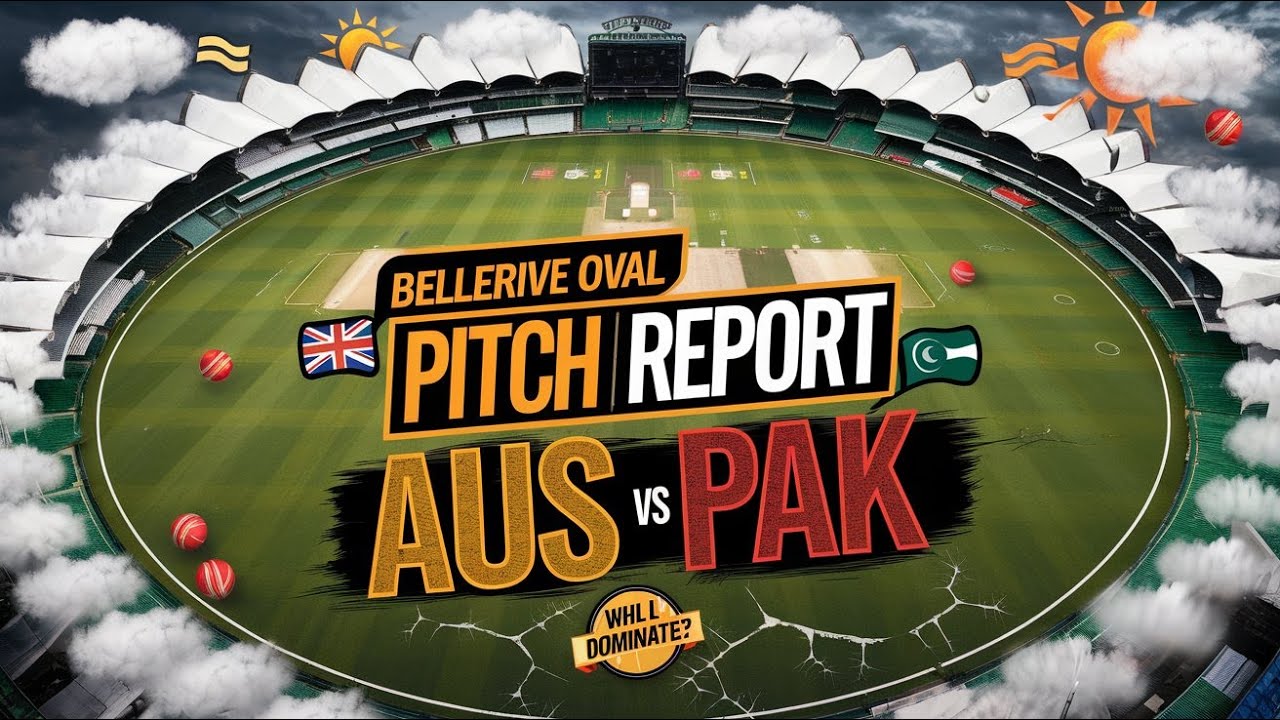 Bellerive Oval, Hobart pitch report | Aus vs Pak Pitch Report