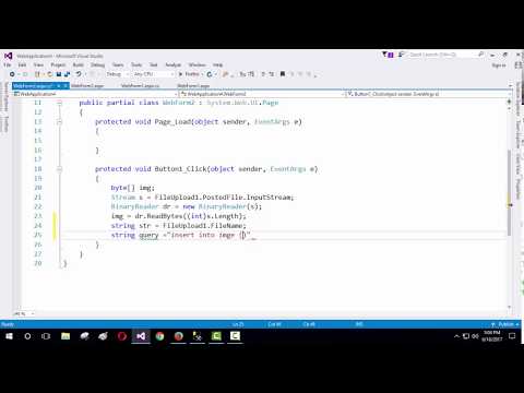 save image in sql server using asp.net