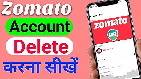How to delete zomato account | zomato account delete kaise kare | zomato id delete kaise kare