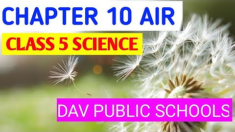 CLASS 5 SCIENCE Chapter 10 AIR