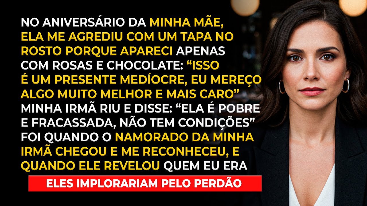 Minha mãe me agrediu com um tapa pelo presente simples que dei no aniversário dela: Isso é medíocre