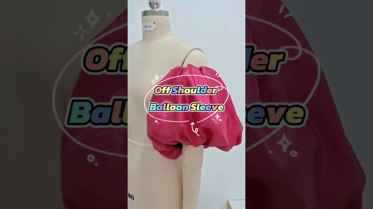 EP47 How to make off shoulder balloon sleeve | Easy sewing pattern for beginners |Simple DIY project