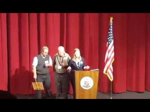This girl gives a killer speech at the Colorado caucus, despite trying to be pulled off stage