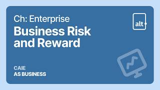 Business Risk and Reward | Enterprise |  A Level Business 9609