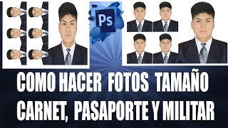 ► COMO HACER FOTOS TAMAÑO CARNET PASAPORTE Y MILITAR CON TERNO EN PHOTOSHOP ✅(2019) [FUNCIONA]😱 screenshot 4