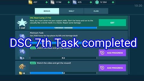 DSC 7th Task completed War Robots