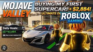 Roblox Mojave valley | i Bought a New [ Sedan Car ] Realistic Game play 😍 screenshot 2