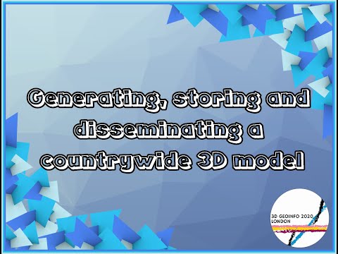 3D Geoinfo 2020: Generating, storing and disseminating a countrywide 3D model