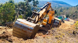 Building an EXTREME Cliffside Road with an Excavator | Excavator Planet
