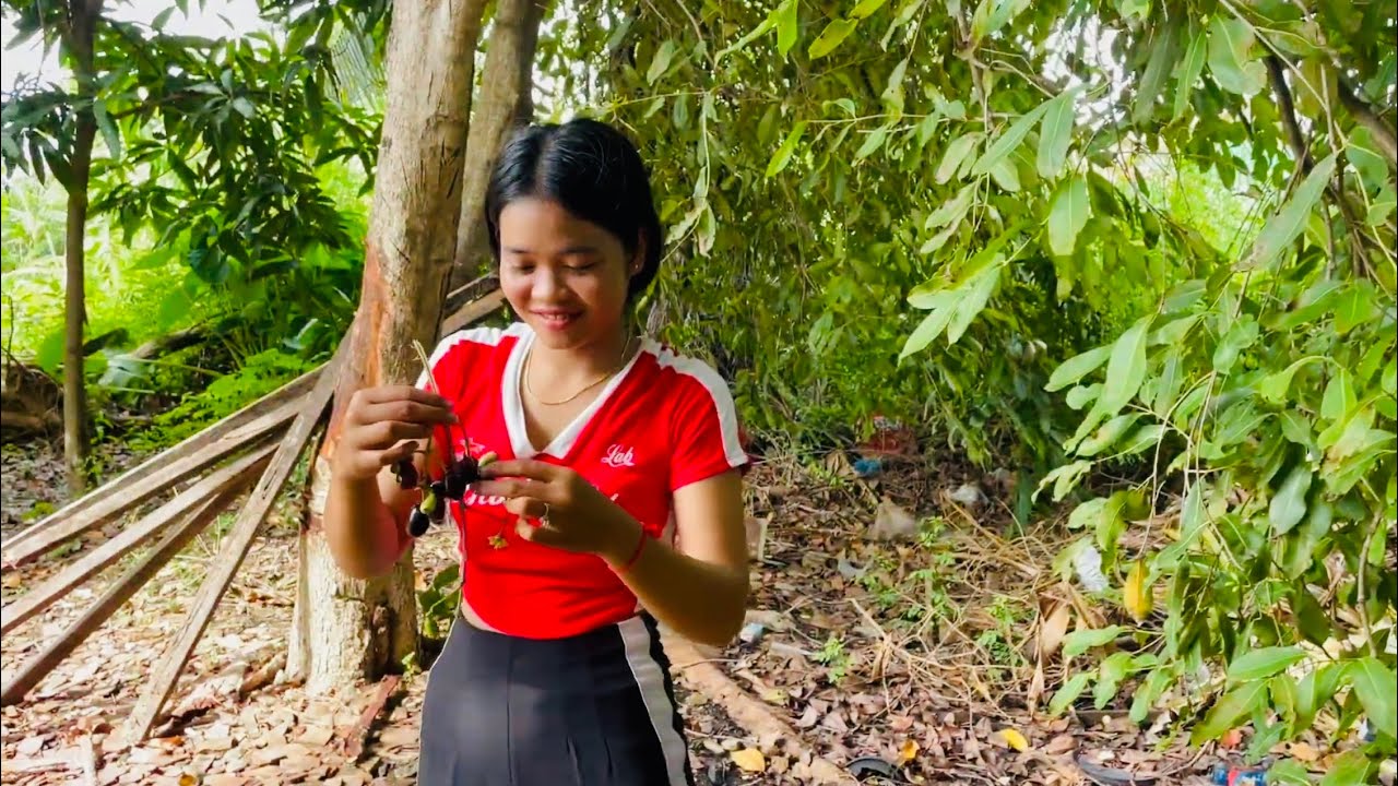 Picking oranges in the garden and a delicious chicken soup with pickled lime