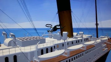 Titanic Observed by UFO in PRE-Flight RC Simulator