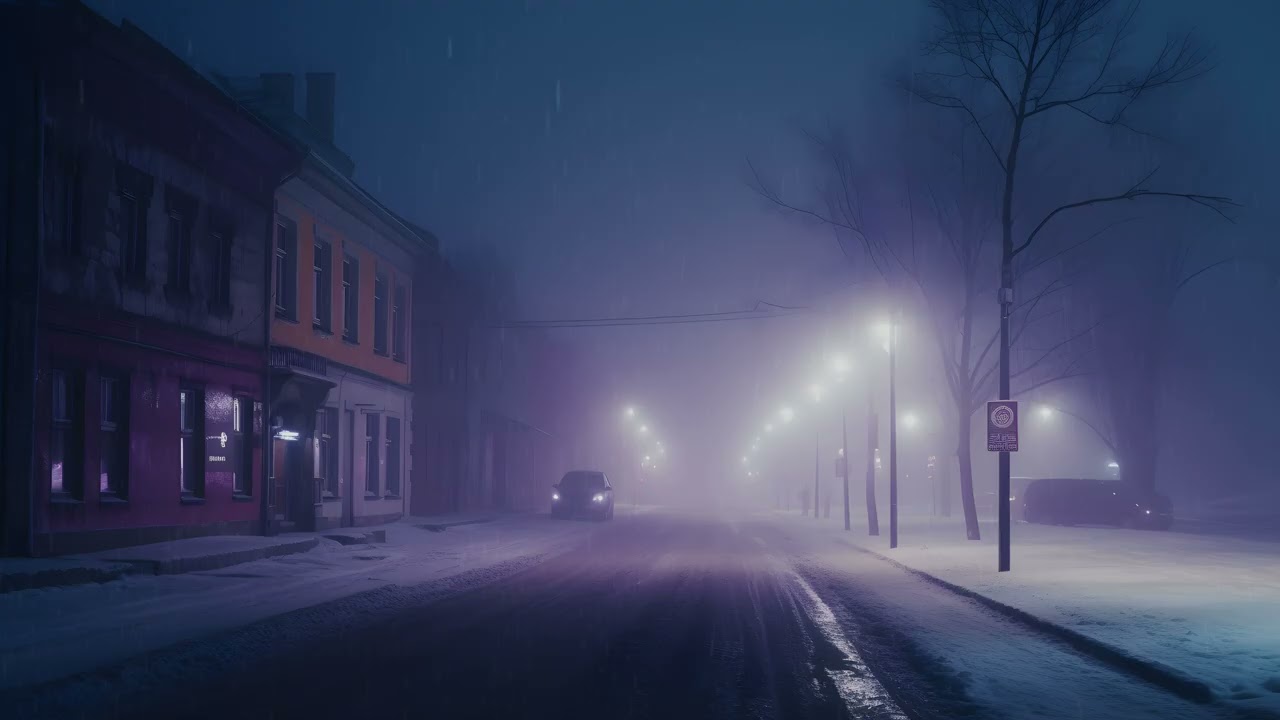 Calming Music For Sleep — Soft Winter Breeze Through Trees