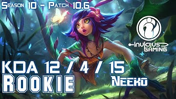 IG Rookie NEEKO vs YASUO Mid - Patch 10.6 KR Ranked