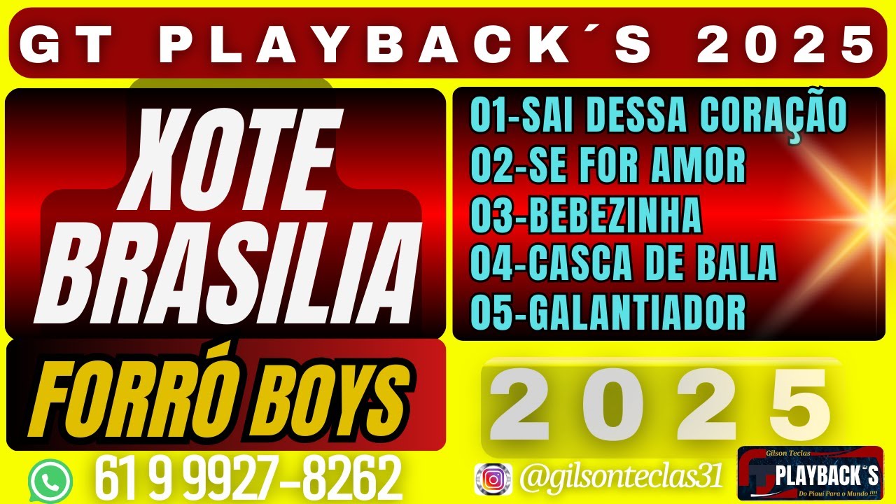 PLAYBACK XOTE BRÁSILIA (RÍTIMO FORRÓ BOYS) 2025.