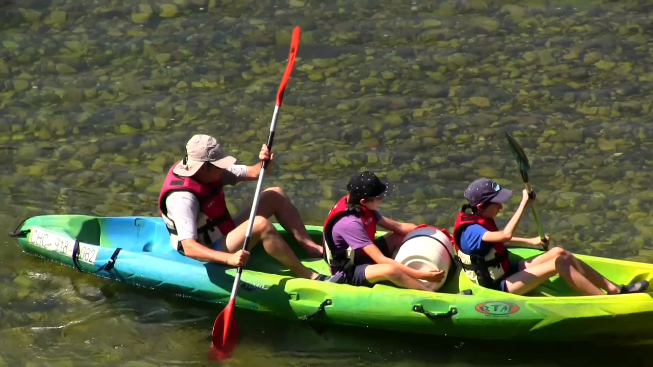 Canoeing the Sella River, a fun activity for the whole family