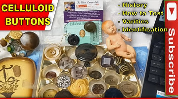 How to Identify Store Test Antique Celluloid Button Collection History@TheVelvetLoungeLife