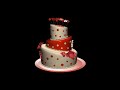футаж торт со свечами на день рождения . С днем рождения 50 лет.