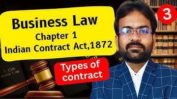 Business Law Chapter-1 | Indian Contract Act,1872 | Lecture-3 Types of Contract