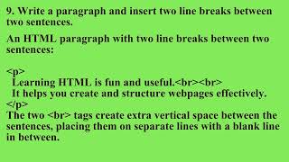 Using Line Breaks and Horizontal Rules to Format Content | Q1 HTML 5 L6 P1 | SMILE ROAD