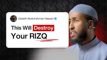 The 5 Things That Make Your Earnings Haram｜ Ustadh Abdulrahman Hassan
