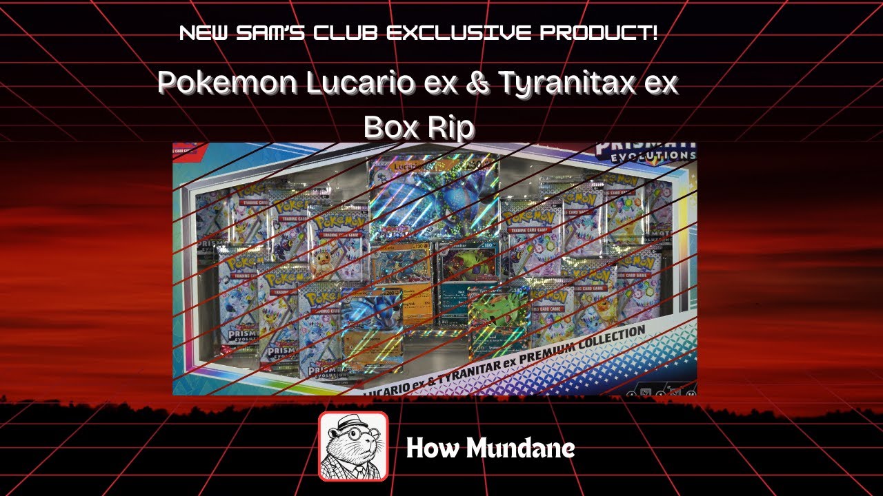 New Sam's Club Exclusive? In This Economy? Lucario ex & Tyranitar ex Prismatic Evolutions Box