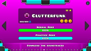 Clutterfunk (Insane) by RobTop Games (all coin route) 100% | Geometry Dash Campain