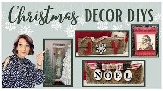 Christmas Rustic Wood DIYs/IOD Moulds/Home Decor/Easy and Affordable