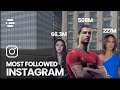 Most followed instagram accounts comparison in 3d