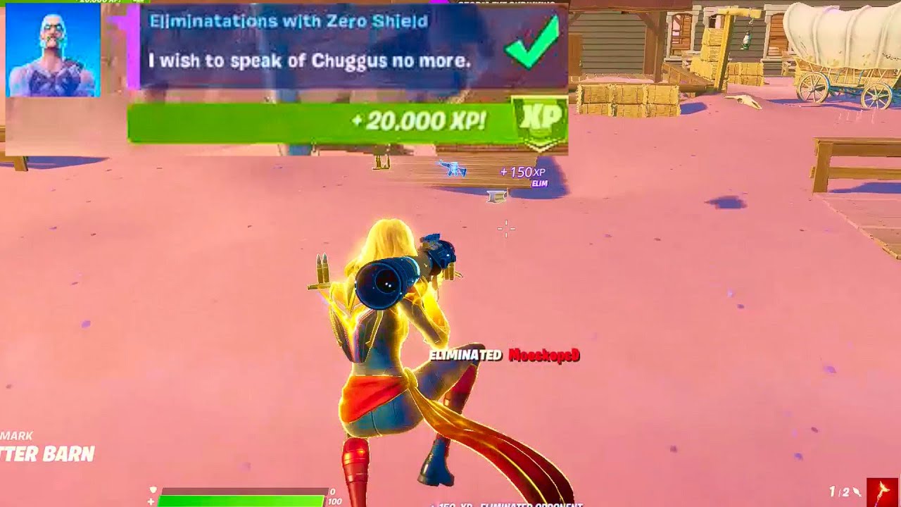 Eliminations with Zero Shield (1) - Fortnite
