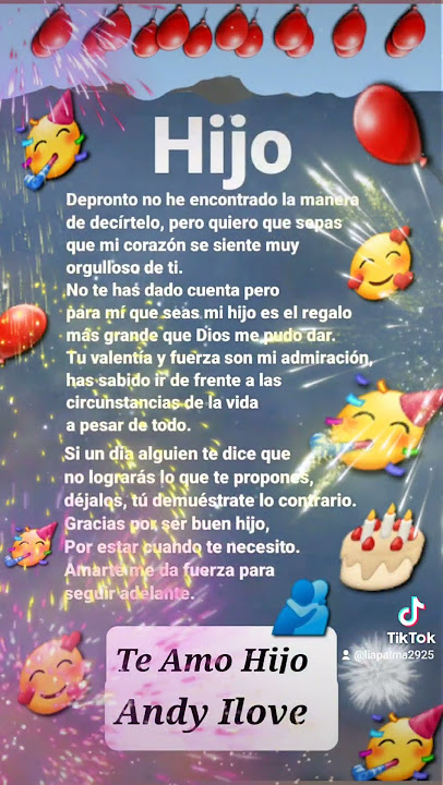 Agradecida con Dios 🙏 feliz cumpleaños hijo mío 🥰❤️