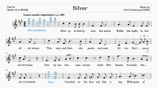 Silver (Gibbs) | F# minor | ABRSM Grade 6 & Trinity Grade 7 | 60 bpm | Sing-along