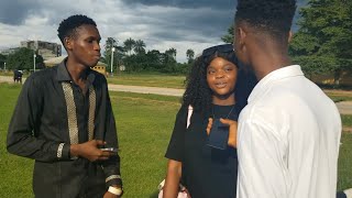 Freestyling Victony- (Angelus) to a random girl in school be like🔥🔥 watch to see her reaction🥰