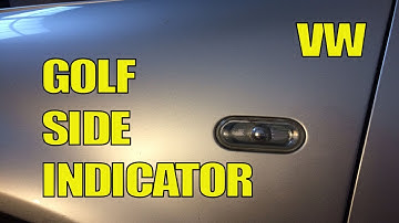 VW Golf Side Repeater Indicator Bulb Change