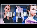 Figure skaters ice skating  welcome to the new age