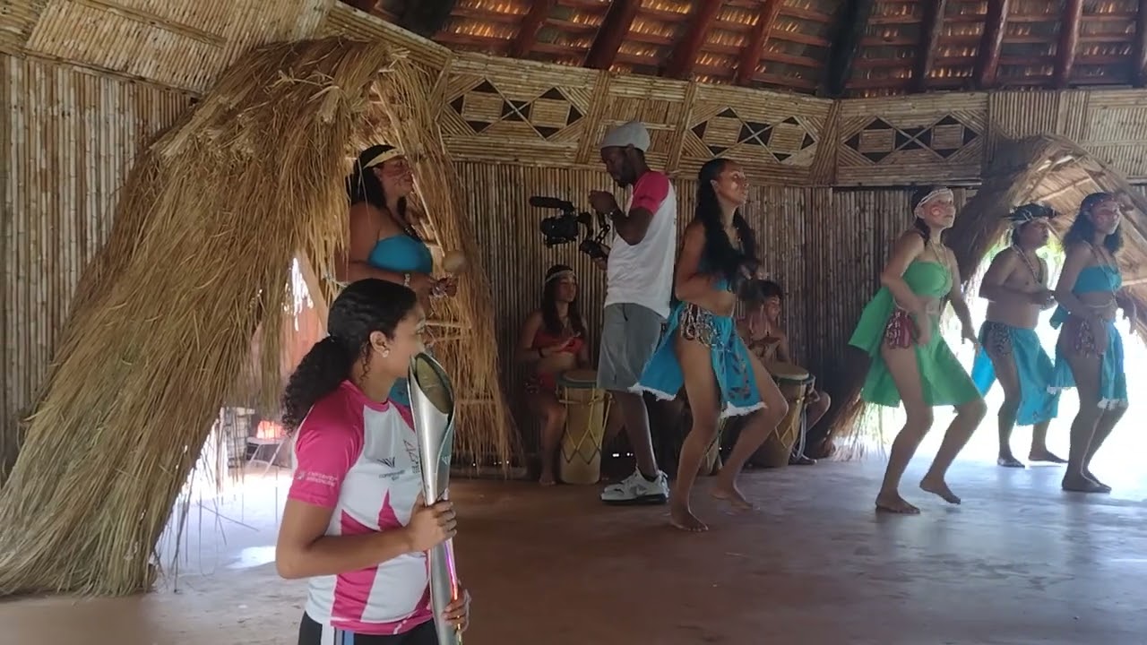 Cultural dancers from the Kalinago Territory reliving the dances of their ancestors.