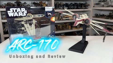 Star Wars Micro Galaxy Squadron ARC-170 Starfighter Toy Unboxing and Review